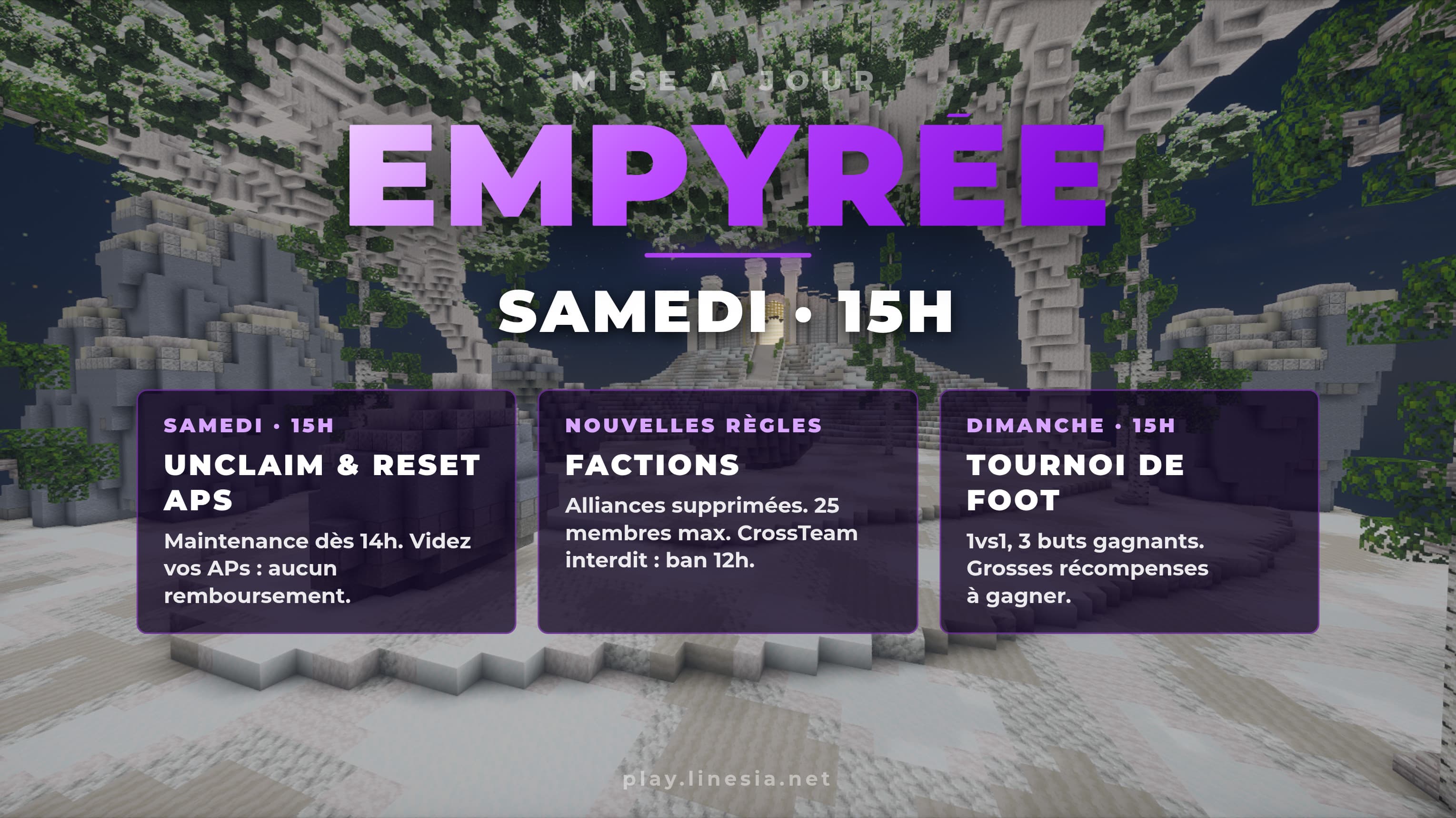 Mise à jour Empyrée : le portail s'ouvre samedi !